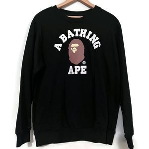 A Bathing Ape Crewneck Black Size Large